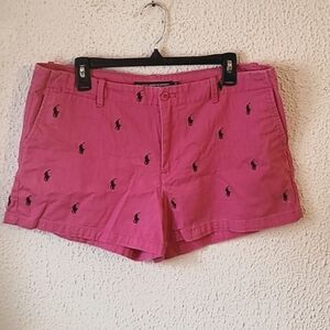 Ralph Lauren Sport Pink Polo Shorts Size 14